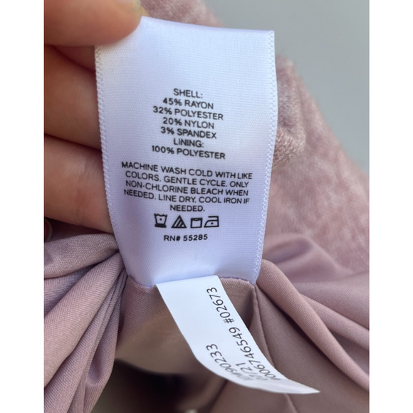 NEW EXPRESS KNIT BlAZER KNIT KIT PINK ONE BUTTON BLAZER SZ XL - Picture 9 of 9